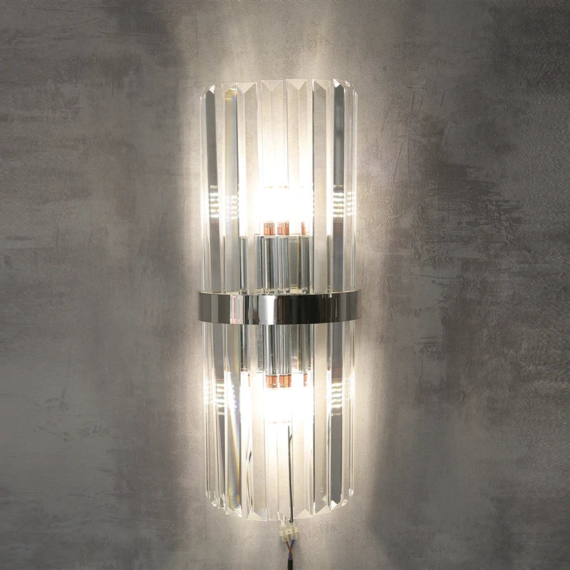 applique murale luxueuse en cristal pour décoration intérieure - vue 4 sur 8