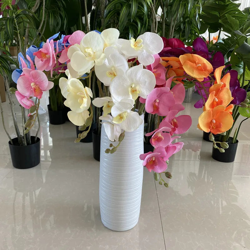 arrangement de fleurs artificielles en velours pour décoration intérieure - vue 4 sur 17