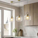 Moderne Pendelleuchte aus Glas für Café