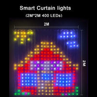 Intelligente Lichterkette 400 LED Bluetooth Musik Dekorativ