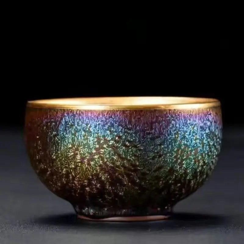 Théière jianzhan yao céramique émaillée style tianmu bureau