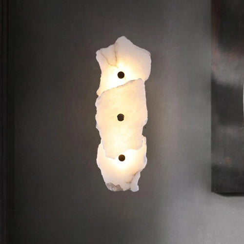 applique murale led créative feuilles de marbre pour hôtel de luxe