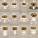 Nordische LED-Deckenleuchte Vintage aus Glas für modernes Interieur