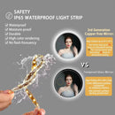 Smart LED Bathroom Mirror, Round Mirror Surface, Wall Mounted Makeup Mirror, Touch  Adjust Brightness, Safer Gift Box Packaging