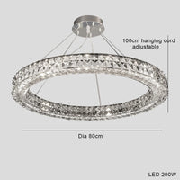 lustre suspendu en cristal design luxe nouvelle collection