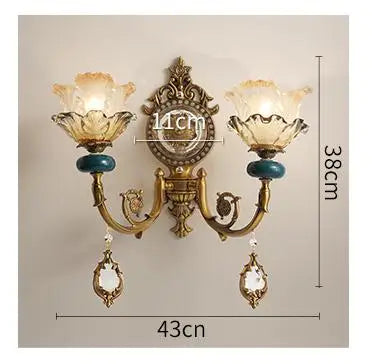 lustre en céramique avec éclairage cristal pour décoration intérieure - vue 11 sur 12