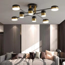 lustre led en métal moderne pour décoration intérieure