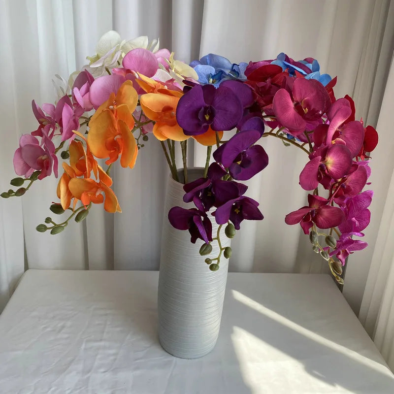 arrangement de fleurs artificielles en velours pour décoration intérieure - vue 3 sur 17