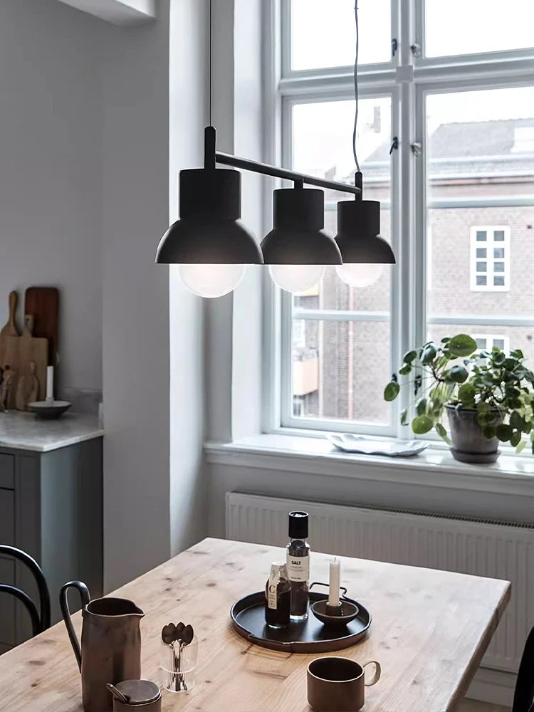 lustre moderne minimaliste créatif à trois têtes personnalisable - vue 6 sur 10