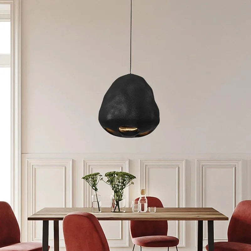 lustre led de style wabi sabi nordique créatif personnalisé - vue 5 sur 9