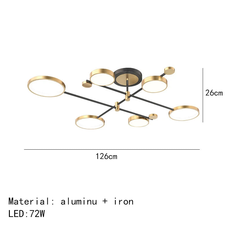 Minimalistische LED-Deckenleuchte 3 Farbtemperaturen dekorative Innenleuchte - vue 22 sur 30