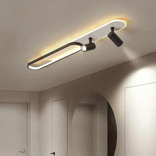 Moderner LED-Deckenleuchte mit Spot für stilvolle Wohnraumbeleuchtung - vue 4 sur 26