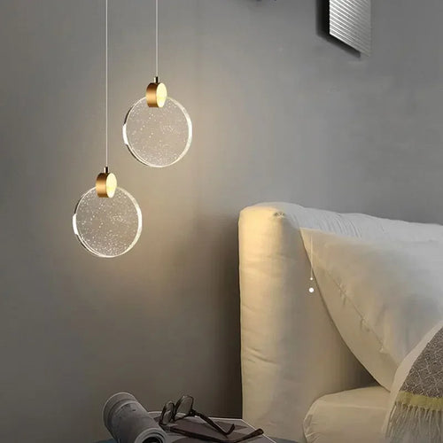 suspension moderne en cristal de calebasse pour décoration intérieure - vue 3 sur 7