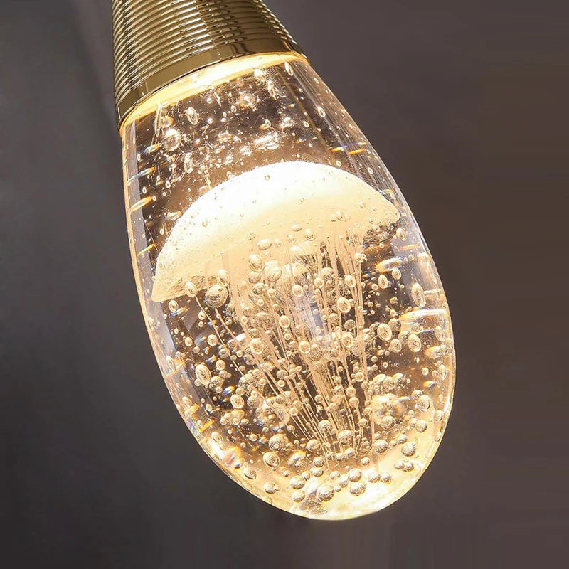 lustre nordique en cristal pour décoration moderne et élégante