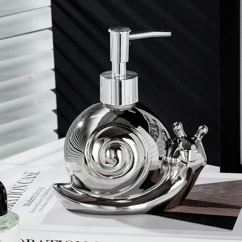 distributeur de savon en céramique décoratif moderne pour salle de bain