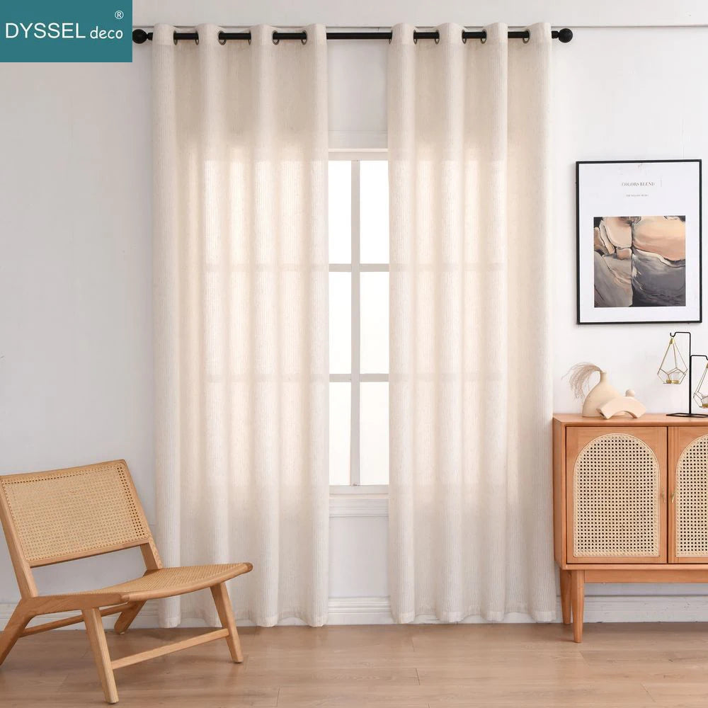 Rideau moderne à rayures style européen salon chambre