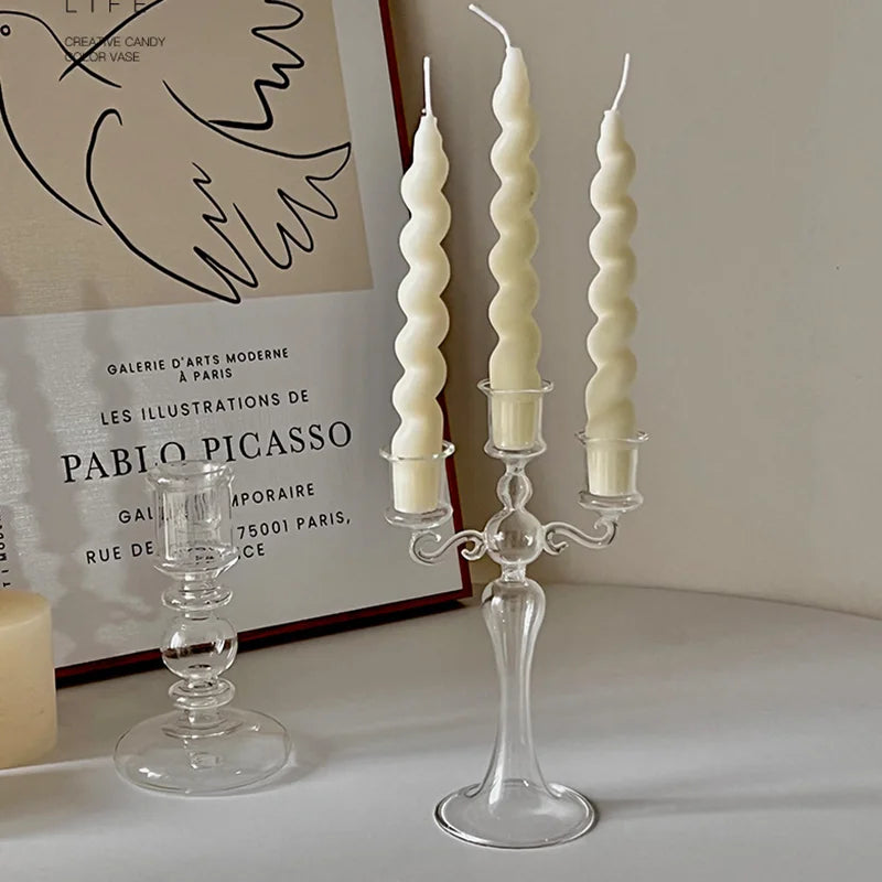 bougeoir rétro trois têtes pour décorations variées - vue 4 sur 9