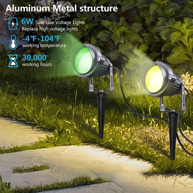 spot extérieur bluetooth étanche contrôlable via app pour jardin - vue 4 sur 6