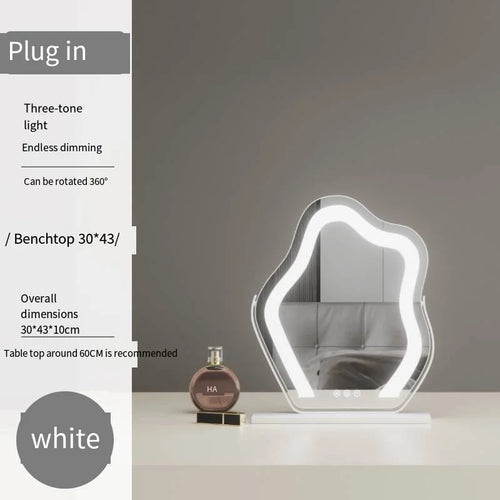 Vanity Mirror with Lights, Bathroom Mirror with Dimmable 3 Modes, 360 ° Rotary Touch Screen Control, Suable for Bedroom - vue 14 sur 14