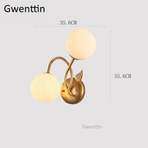 Wandleuchte mit Glaskugel für moderne Inneneinrichtung - vue 13 sur 14