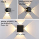 Moderne LED-Wandleuchte für Innen und Außen