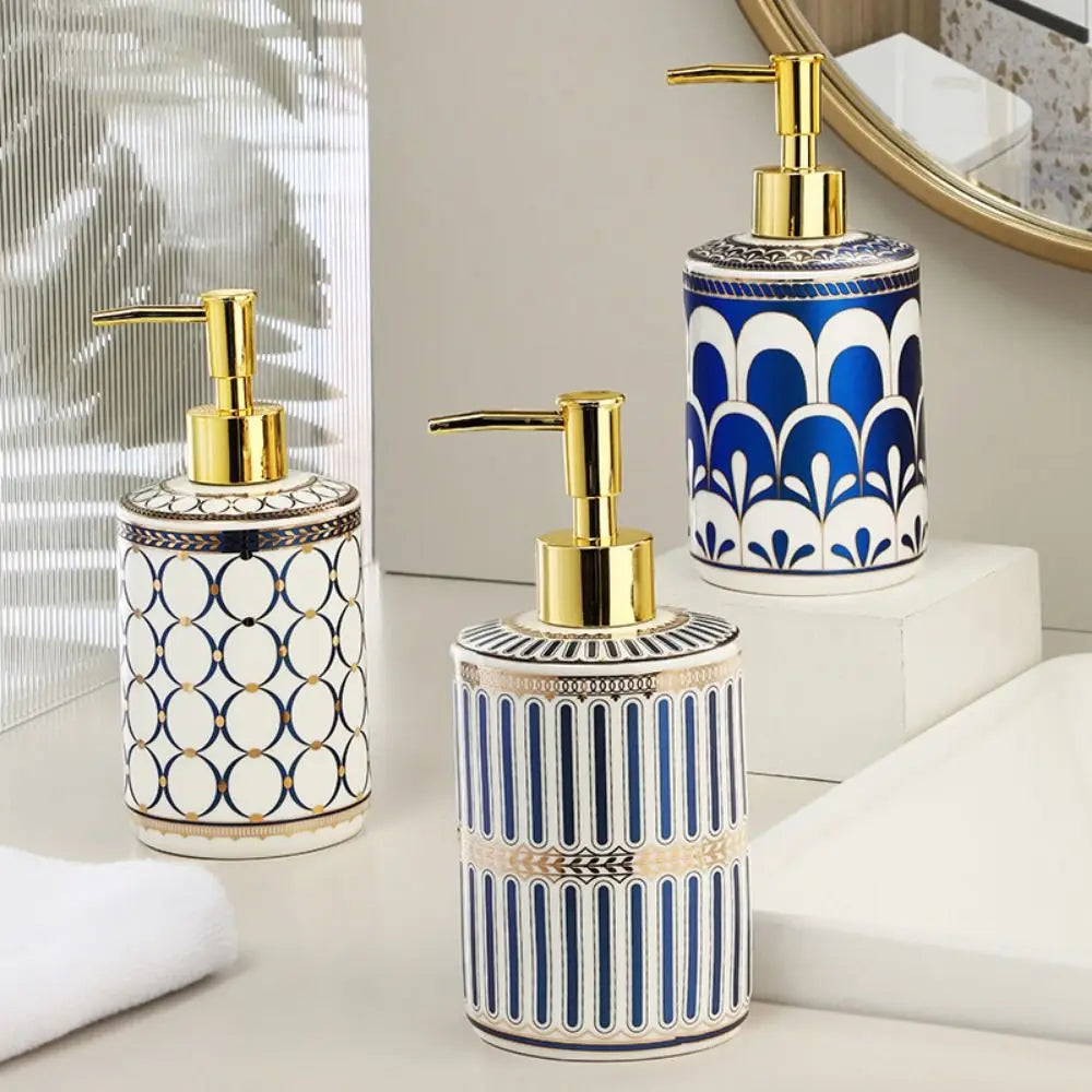 distributeur de savon en céramique luxe pour hôtel rechargeable - vue 5 sur 12