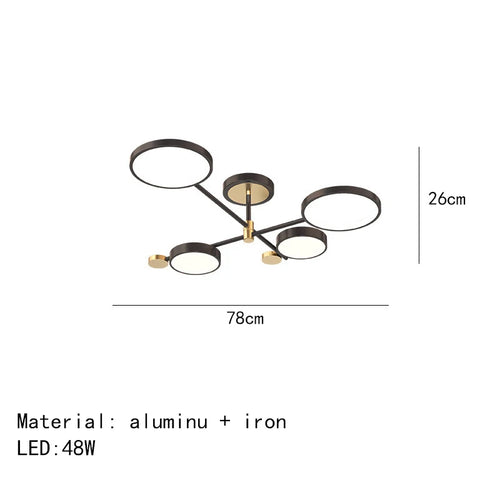 Minimalistische LED-Deckenleuchte 3 Farbtemperaturen dekorative Innenleuchte - vue 14 sur 30