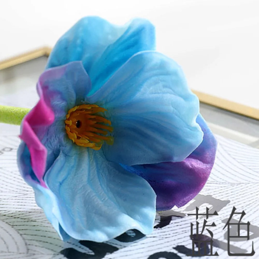 fleur de pavot artificielle pour décoration de mariage et intérieure - vue 15 sur 14