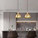 Moderne LED-Pendelleuchte aus Metall in Gold E27 für Schlafzimmer, Küche, Wohnzimmer und Arbeitszimmer