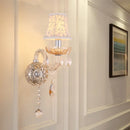 Applique murale Bougie en cristal de couleur Cognac de Style européen