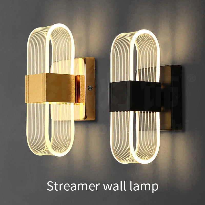 applique murale moderne en acrylique pour décoration intérieure à led - vue 5 sur 21