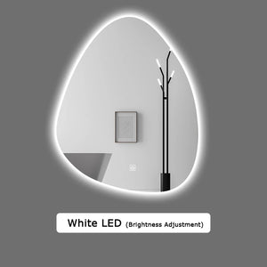 miroir intelligent multifonction avec haut-parleur bluetooth et éclairage réglable