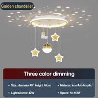 LED-Deckenleuchte in Sternform für das Kinderzimmer