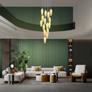 Kronleuchter aus Keramik in Tulpenform für LED-Pendelleuchte mit drehbarer Aufnahme, Duplex