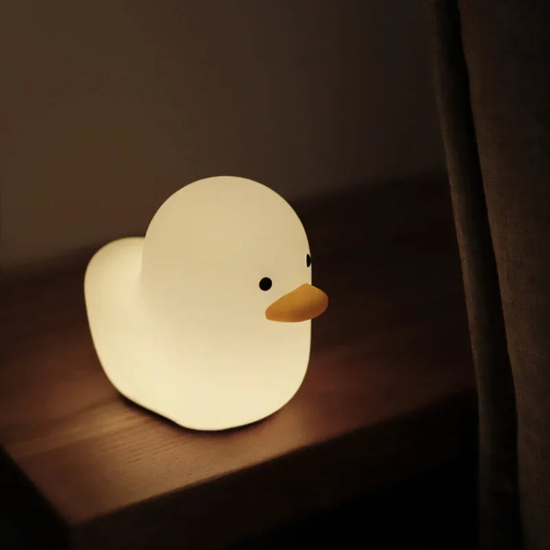 veilleuse silicone canard usb cadeau de noël enfant - vue 5 sur 6