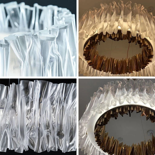Italienischer Design-Kronleuchter aus Acryl für Restaurant und Hotel LED - vue 7 sur 6