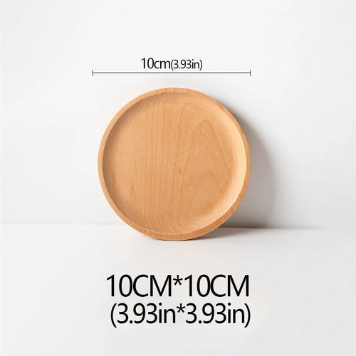Wood Beech Plate Fruit Plate Oval Pallet trays decorative Candy Rectangular Dessert Dinner Tableware Tray, Kitchen Accessories - vue 10 sur 16