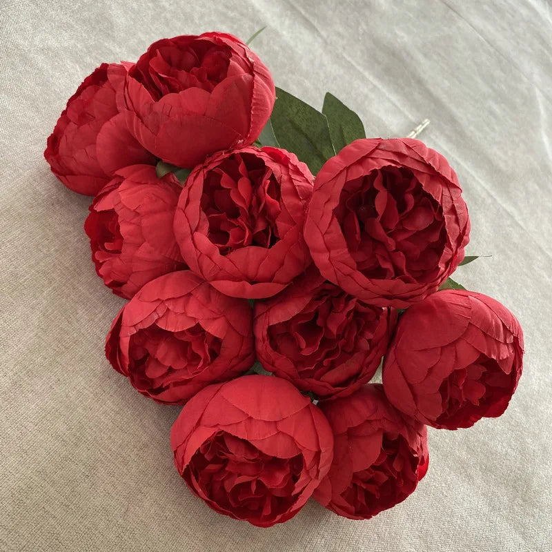 bouquet de pivoines artificielles pour mariage et décoration élégante - vue 12 sur 21