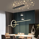 style nordique suspension led lumières luminaria abajur