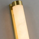 applique murale cylindrique en marbre naturel et laiton doré pour hôtels