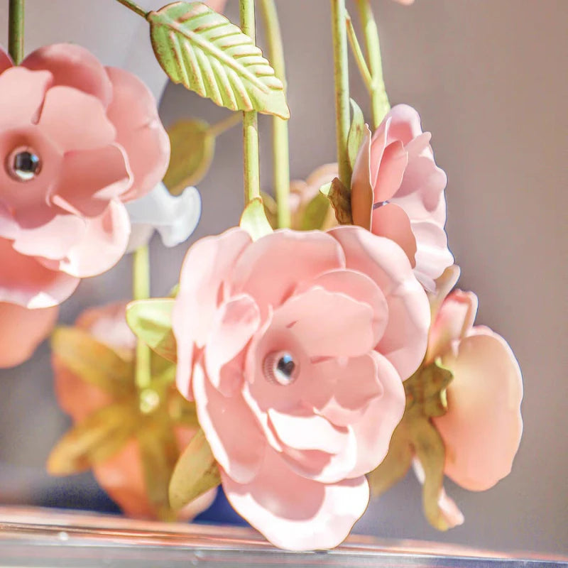 plafonnier rétro en forme de rose pour décoration romantique et chaleureuse - vue 7 sur 10