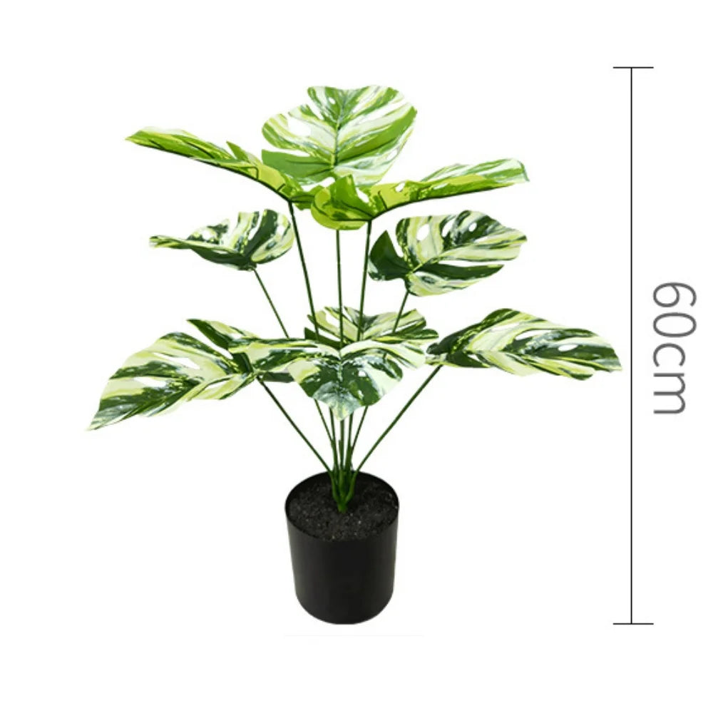 plante artificielle feuilles de tortue pour décoration intérieure - vue 13 sur 25