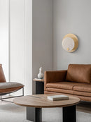 applique minimaliste en marbre et cuivre avec led