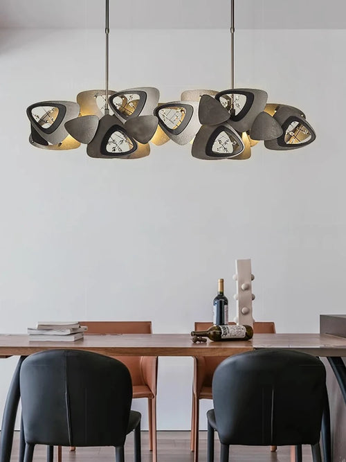 lustre en cristal design tendance éclairage à led moderne - vue 3 sur 12