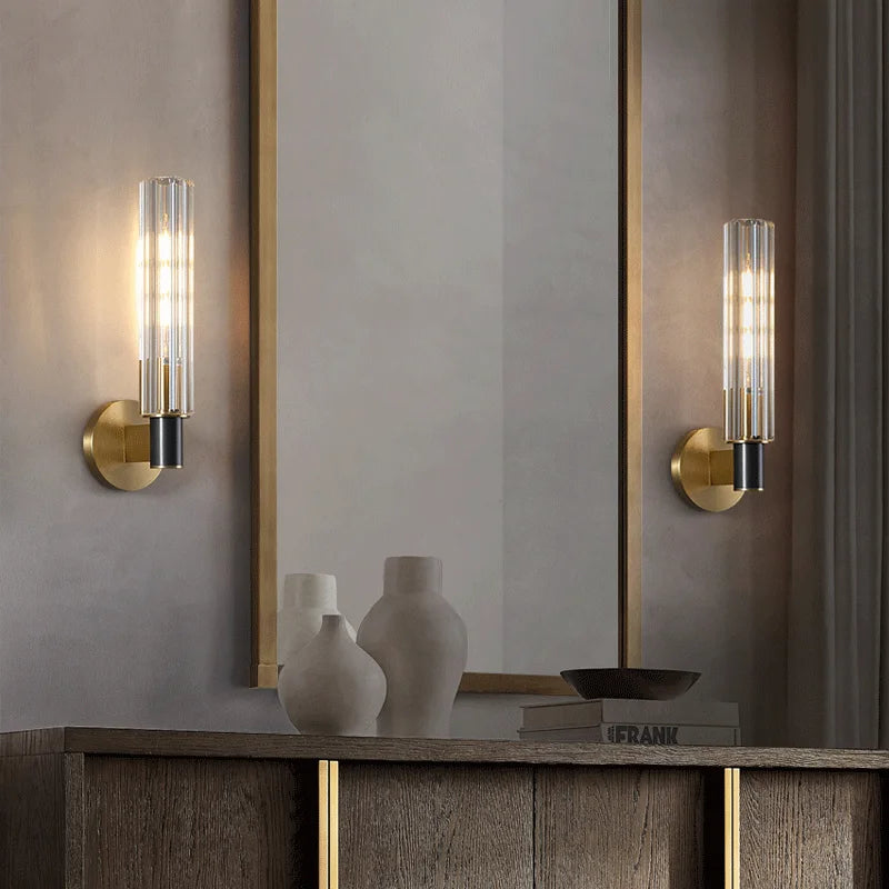 applique murale led design rétro en laiton pour un éclairage moderne - vue 5 sur 8