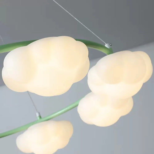Kronleuchter in Wolkenform mit Fernbedienung für Kinder - vue 7 sur 14