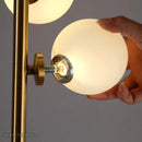 Lampadaire nordique Simple avec boule de verre