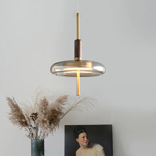 Moderne LED-Pendelleuchte aus Glas im nordischen Design dekorativ - vue 6 sur 8