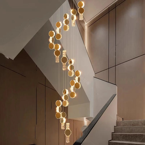 lustre led moderne suspendu éclairage intérieur décoratif - vue 2 sur 14