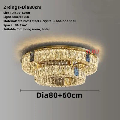 Runde LED-Deckenleuchte im nordischen Design aus Edelstahl – neues Modell - vue 9 sur 12